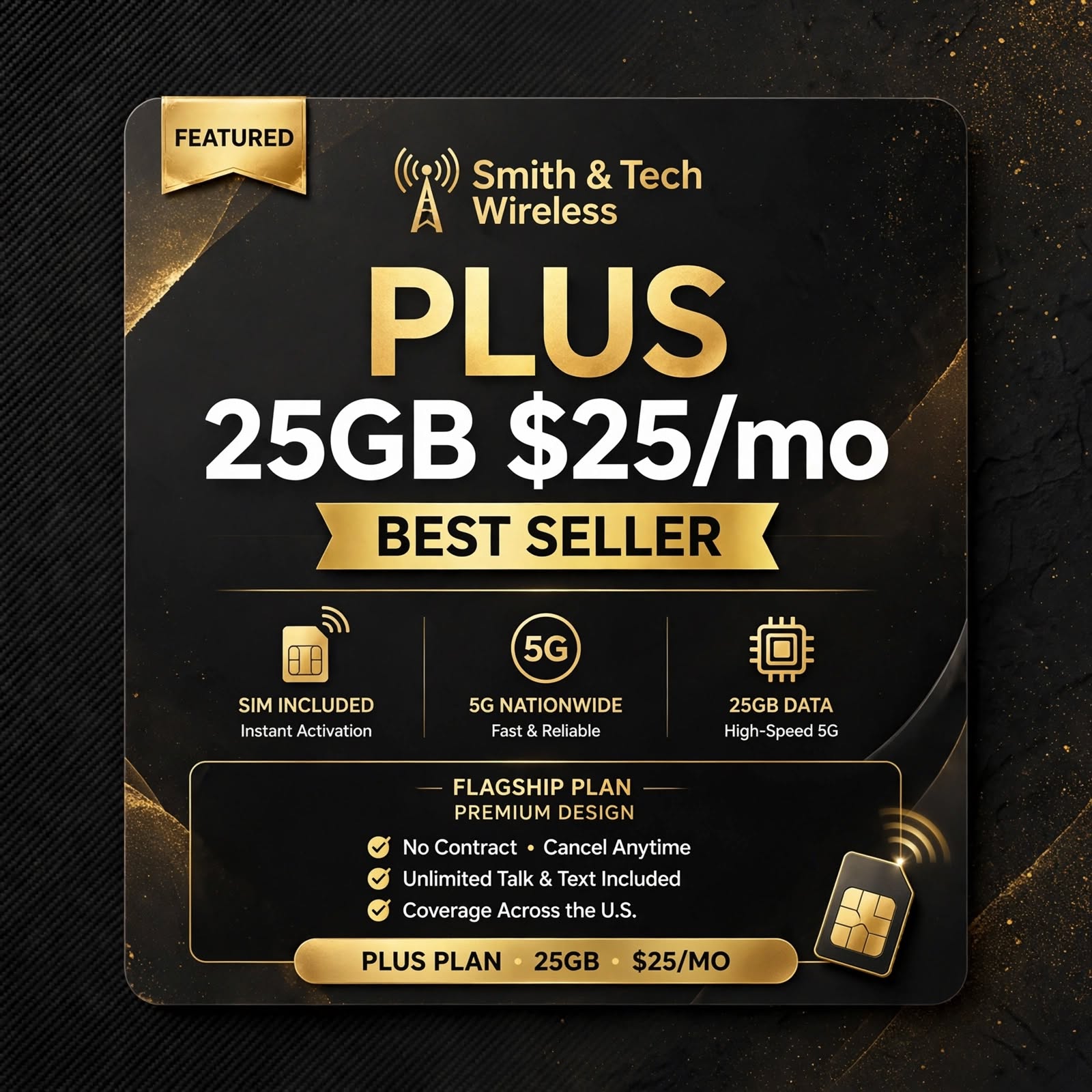 Plus Wireless - 25GB - $25/mo - BEST